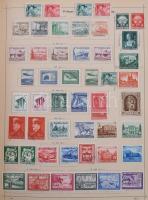 Schaubek régi album, benne rengeteg európai és tengerentúli bélyeg, sok érdekes és jó kiadással, de ...