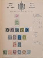 Schaubek régi album, benne rengeteg európai és tengerentúli bélyeg, sok érdekes és jó kiadással, de ...