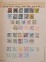 Schaubek régi album, benne rengeteg európai és tengerentúli bélyeg, sok érdekes és jó kiadással, de ...