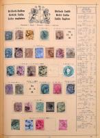 Schaubek régi album, benne rengeteg európai és tengerentúli bélyeg, sok érdekes és jó kiadással, de ...