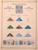 Schaubek régi album, benne rengeteg európai és tengerentúli bélyeg, sok érdekes és jó kiadással, de ...