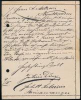 1900 5kr díjjegyes zárt levelezőlap vegyes bérmentesítéssel Turul 5f + 2 x 10f kiegészítéssel Németo...