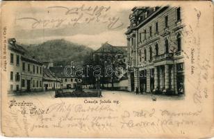 1899 Celje, Cilli; Cesarja Jozefa trg, Narodni dom / square, National House (EK)