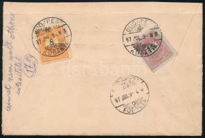 1897 Helyi ajánlott expressz levél 23kr-os tarifahelyes darab, 3kr (helyi levél díj) + 5kr (ajánlási...