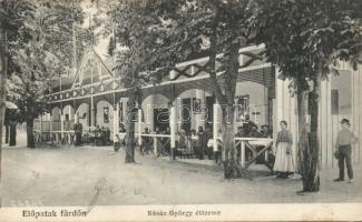 Előpatak fürdő the Restaurant of György Kásás
