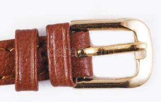 Omega női karóra, mechanikus, működik, foltos számlap, d: 18mm