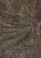 Borsos Miklós (1906-1990): Bronz plakett, jelzett, 11x14 cm