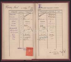 1933-1936 Pataki Jenő (1914-1996) színművész leckekönyve az Orsz. M. Kir. Színművészeti Akadémián fo...