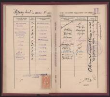 1933-1936 Pataki Jenő (1914-1996) színművész leckekönyve az Orsz. M. Kir. Színművészeti Akadémián fo...