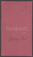 1933-1936 Pataki Jenő (1914-1996) színművész leckekönyve az Orsz. M. Kir. Színművészeti Akadémián fo...