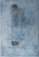 Zala Tibor (1920-2004): Égig érő fa c. grafika réz nyomódúca. 40x30 cm. Gyűjtői ritkaság!