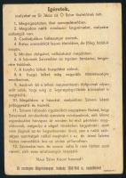 cca 1944 "Jézusom irgalmazz! (Teljes bucsú, kizárólag légitámadás idején.)", II. világhábo...
