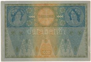 Ausztria 1920. (1902) 1000K II. kiadás, hátlap rajzos, piros vízszintes "DEUTSCHÖSTERREICH&quot...
