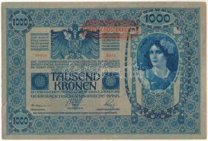 Ausztria 1920. (1902) 1000K II. kiadás, hátlap rajzos, piros vízszintes "DEUTSCHÖSTERREICH&quot...