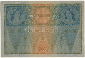 Ausztria 1920. (1902) 1000K II. kiadás, hátlap rajzos, piros vízszintes "DEUTSCHÖSTERREICH&quot...