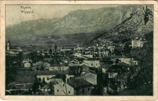 1915 Vipava, Wippach; general view, castle ruins (EB)