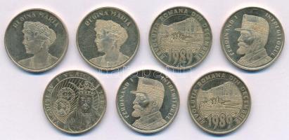 Románia 2014-2019. 50b forgalmi emlékpénz (7db, 4xklf) T:AU,XF
Romania 2014-2019. 50 Bani circulati...