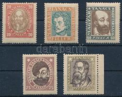 1919 Magyar Tanácsköztársasági arcképek sor álló vízjellel (38.000) (45f papírráncok / paper creases)