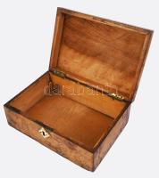 Fa doboz, kulcs nélkül, 18x27 cm