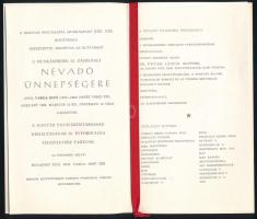 1969 Meghívó a Munkásőrség 22. zászlóalj névadó ünnepségére, a borítón fém plakettel