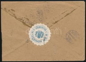 1920 Hivatalos levél Szentesre, visszaküldve Budapestre