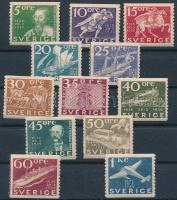 Svédország 1936 Mi 227-238 12 érték a sorból (ca Mi EUR 170,-)