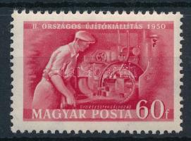 1950 Újítók 60f számvízjellel