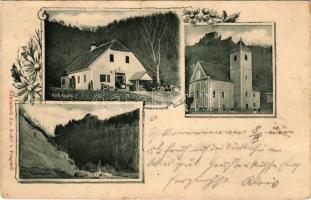 1904 Pregrada, Roth Kostel, Kostel crkva, Kamenolom / shop, church, castle ruins, quarry, stone mine...