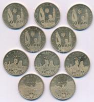 Románia 2019. 50b forgalmi emlékpénz (10db, 3xklf) T:AU,XF
Romania 2019. 50 Bani circulating commem...