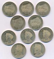 Románia 2019. 50b forgalmi emlékpénz (10db, 3xklf) T:AU,XF
Romania 2019. 50 Bani circulating commem...