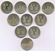 Románia 2019. 50b forgalmi emlékpénz (10db, 3xklf) T:AU,XF
Romania 2019. 50 Bani circulating commem...