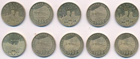 Románia 2019. 50b forgalmi emlékpénz (10db, 3xklf) T:AU,XF
Romania 2019. 50 Bani circulating commem...
