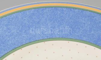 Villeroy &amp; Boch "Julie Ciel" mintás 9 részes nagytányér garnitúra, jelzett, hibátl...