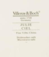 Villeroy &amp; Boch "Julie Ciel" mintás 9 részes nagytányér garnitúra, jelzett, hibátl...