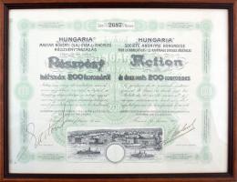 1907. Fiume "'Hungaria' Magyar Növényi Olaj-Gyár és Finomító Részvénytársaság" r...