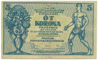 1919. 5K "MÁS TÖRVÉNYES...", "002 235.340" T:VG vastag papír Adamo K8.1