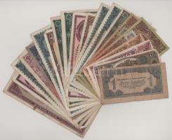 Vegyes 20db-os, főleg Pengő bankjegy tétel T:F,VG