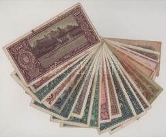 Vegyes 20db-os, főleg Pengő bankjegy tétel T:F,VG