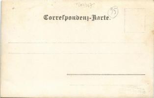 Mali Losinj, Lussinpiccolo; kikötő, Osztrák-Magyar Haditengerészet matrózai hajókon / port, K.u.k. K...