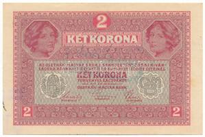 1917. 2K "1244 452628" hamis(?) szerb felülbélyegzéssel T:XF hajtatlan, fo. Adamo K6