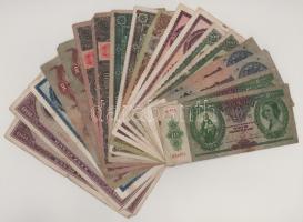 Vegyes 18db-os Pengő bankjegy tétel T:F,VG