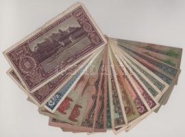 Vegyes 18db-os Pengő bankjegy tétel T:F,VG