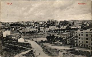 1913 Pola, Pula; Panorama / látkép / general view. G. Costalunga (EK)