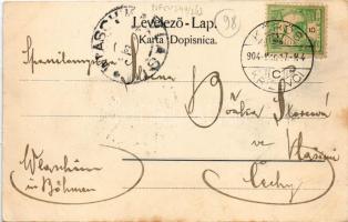 1904 Kőrös, Krizevac, Krizevci; Zakmardieva ulica / utca, templom. G. Neuberg kiadása / street view,...