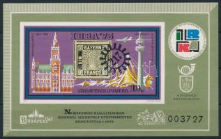 1973 IBRA - POLSKA ajándék blokk / Mi 97 block, present of the post (42.000)