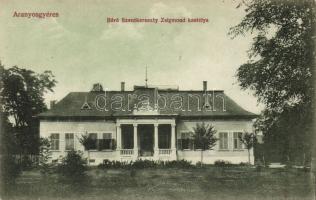 Aranyosgyéres the castle of Count Zsigmond Szentkereszty