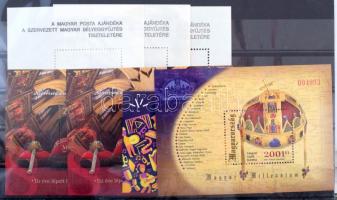 Érdekes vegyes tétel: magyar bélyegek, magasabb névértékű blokkok, külföldi motívum bélyegek modern ...