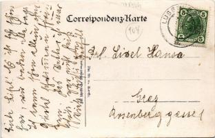 1906 Mali Losinj, Lussinpiccolo; promenade, church. photo (EK)