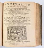 Paoletti, Agostino, 3 munkája egybe kötve:
1.) Discursus praedicabiles sive viridarium sacrarum con...