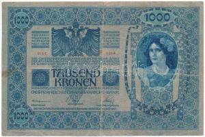 1902. 1000K "1314 51082" fekete "ROMANIA TIMBRU SPECIAL" román felülbélyegzéssel...